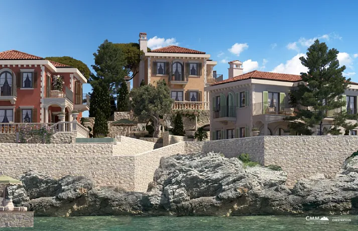 Denizin İkinci Sırasında Lüks Deniz Manzaralı Villa